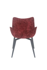 CEO 180 Degree Return Swivel Upholstered Dining Chair in Cherry (Set of 2) - Ornate Home