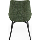 CEO 180 Degree Return Swivel Upholstered Dining Chair in Olive (Set of 2) - Ornate Home