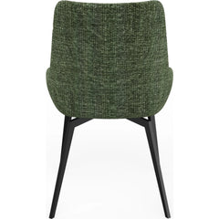 CEO 180 Degree Return Swivel Upholstered Dining Chair in Olive (Set of 2) - Ornate Home