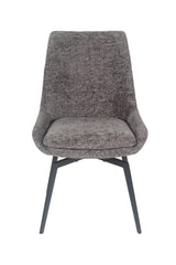 CEO 180 Degree Return Swivel Upholstered Dining Chair in Oyster (Set of 2) - Ornate Home