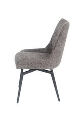 CEO 180 Degree Return Swivel Upholstered Dining Chair in Oyster (Set of 2) - Ornate Home