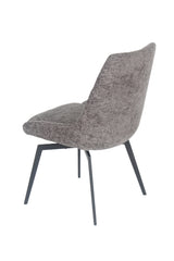 CEO 180 Degree Return Swivel Upholstered Dining Chair in Oyster (Set of 2) - Ornate Home