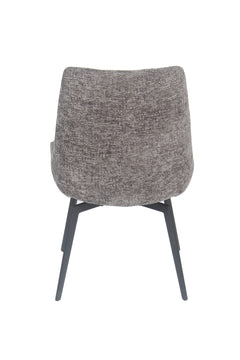 CEO 180 Degree Return Swivel Upholstered Dining Chair in Oyster (Set of 2) - Ornate Home
