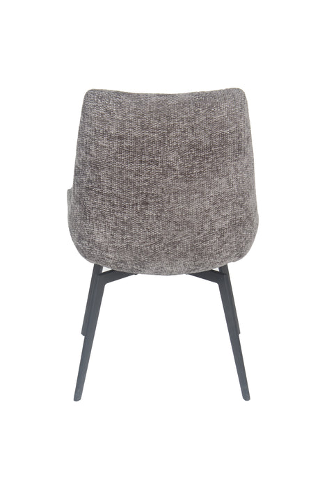 CEO 180 Degree Return Swivel Upholstered Dining Chair in Oyster (Set of 2) - Ornate Home