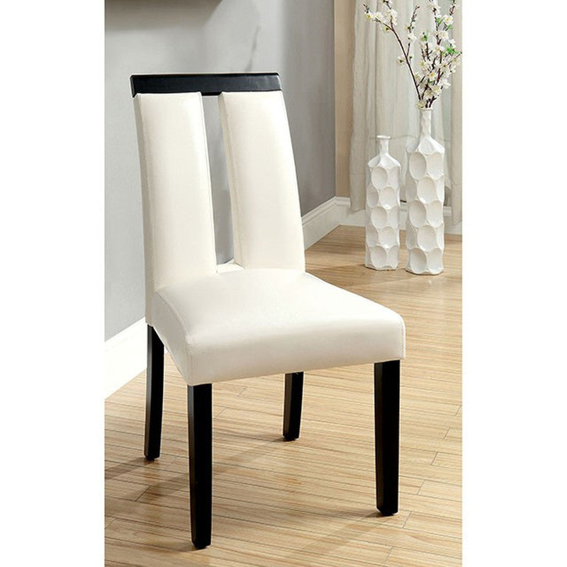 Luminar Black 7 Pc Dining Table Set