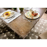 Patience Rustic Natural Tone/Beige 7 Pc Dining Table Set