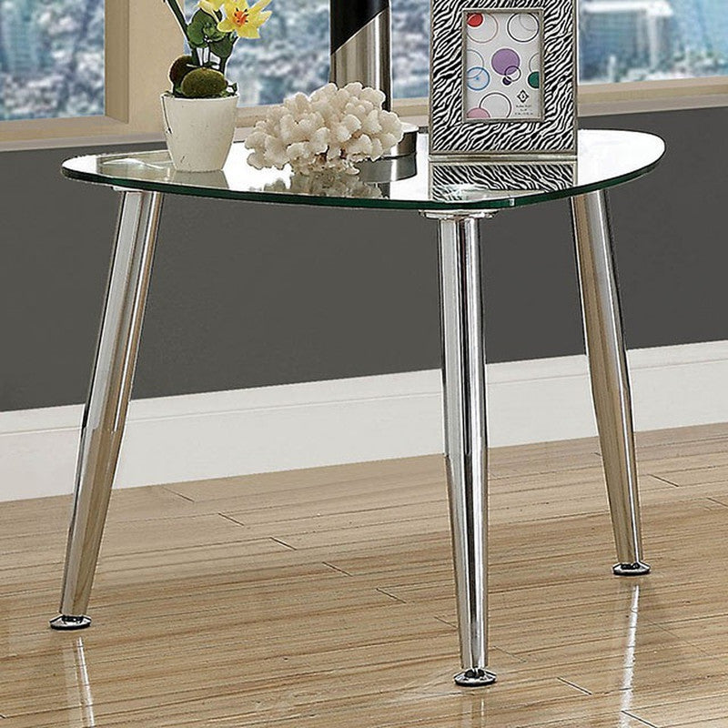 Delany Chrome End Table