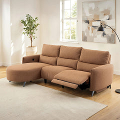 Galten Brown Right-Facing Power Sectional - Ornate Home