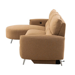 Galten Brown Right-Facing Power Sectional - Ornate Home