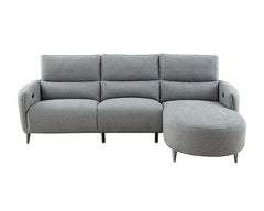 Galten Gray Left-Facing Power Sectional - Ornate Home