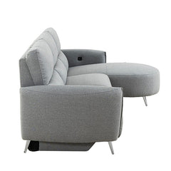 Galten Gray Left-Facing Power Sectional - Ornate Home