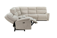 Mattheus Dove Gray Power Sectional - Ornate Home