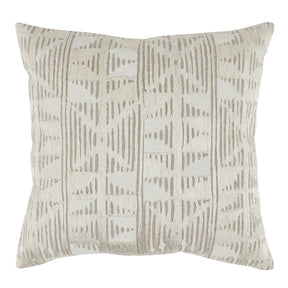CT Roth Natural/Ivory 20x20 Throw Pillow (Set of 2) - Ornate Home
