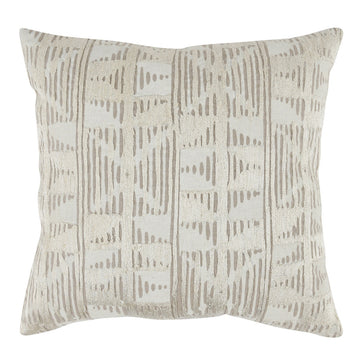CT Roth Natural/Ivory 20x20 Throw Pillow (Set of 2) - Ornate Home