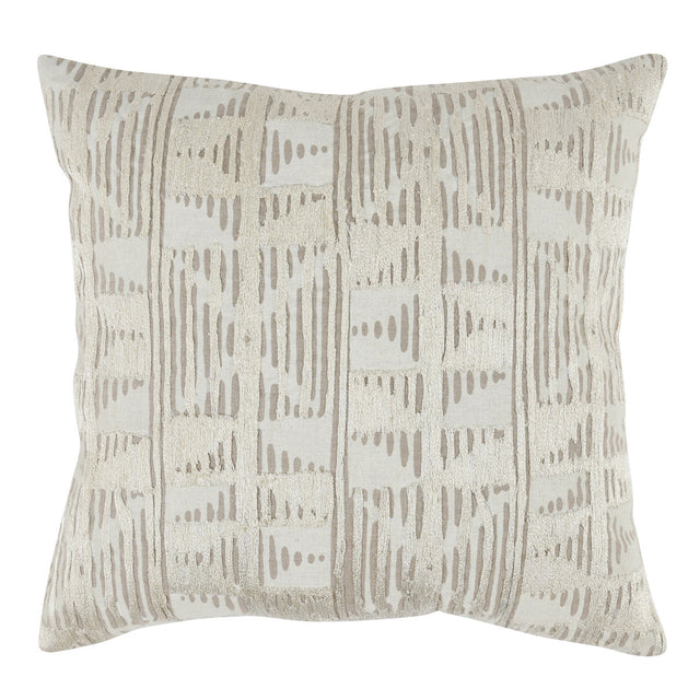 CT Roth Natural/Ivory 20x20 Throw Pillow (Set of 2) - Ornate Home
