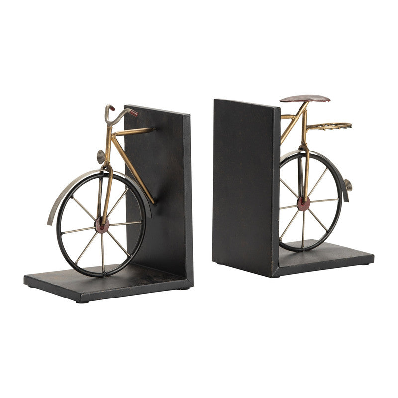 Tandem Brown/Gold Bookend Pair