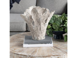 Deacon Large White Coral Sculpture