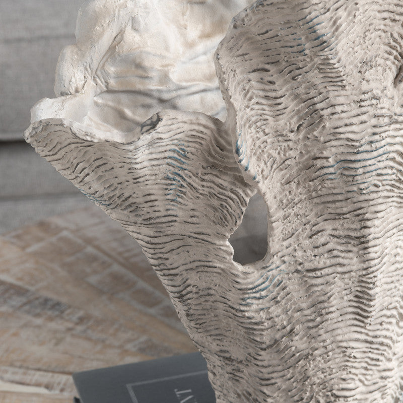 Deacon Large White Coral Sculpture