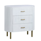 Astoria White Three-Drawer Chest