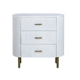 Astoria White Three-Drawer Chest
