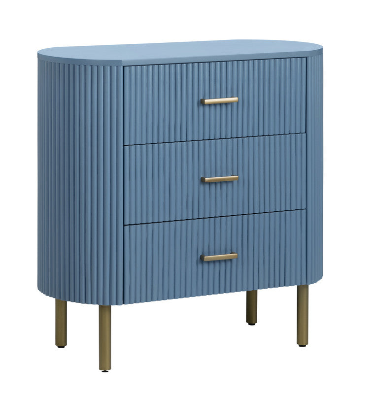 Astoria Blue Three-Drawer Chest