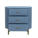 Astoria Blue Three-Drawer Chest