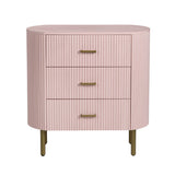 Astoria Pink Three-Drawer Chest