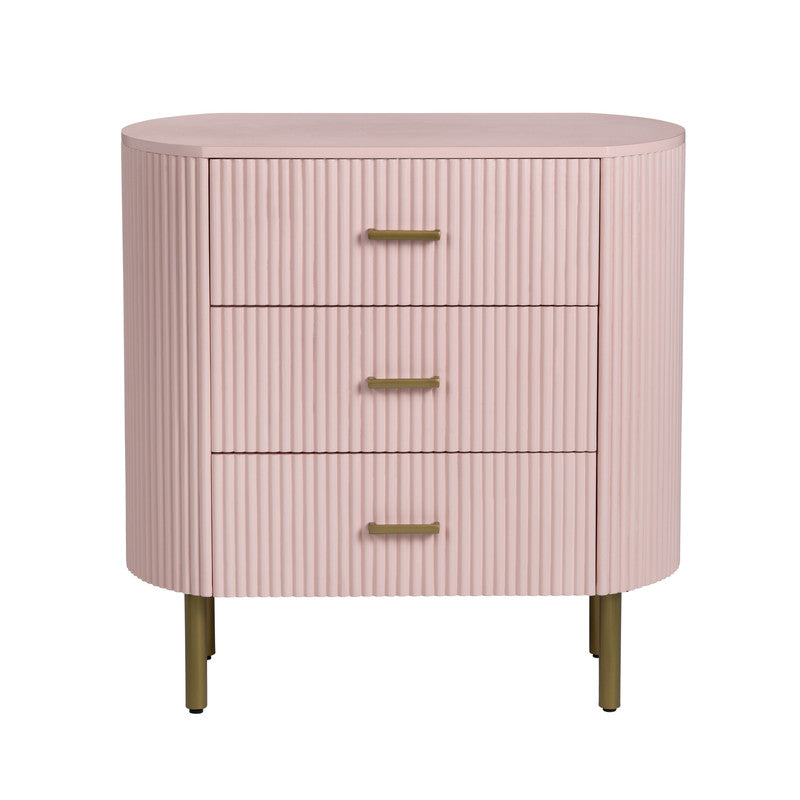 Astoria Pink Three-Drawer Chest