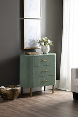 Astoria Green Three-Drawer Chest