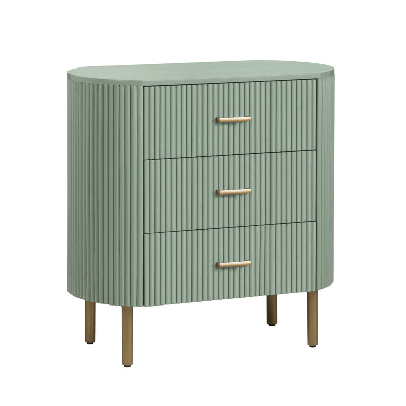 Astoria Green Three-Drawer Chest