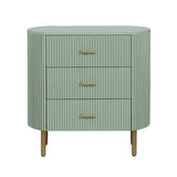 Astoria Green Three-Drawer Chest