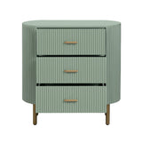 Astoria Green Three-Drawer Chest