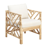 Barbados Tan/White Accent Chair