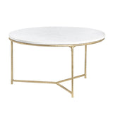 Athens White/Gold Cocktail Table