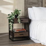 Beckett Brown/Black Side Table