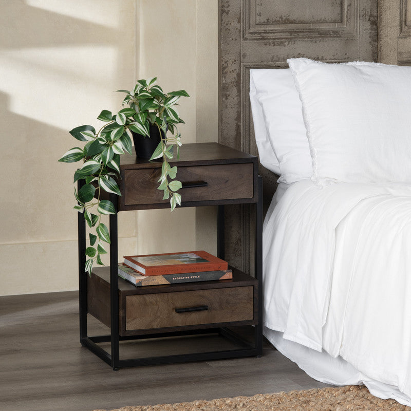 Beckett Brown/Black Side Table