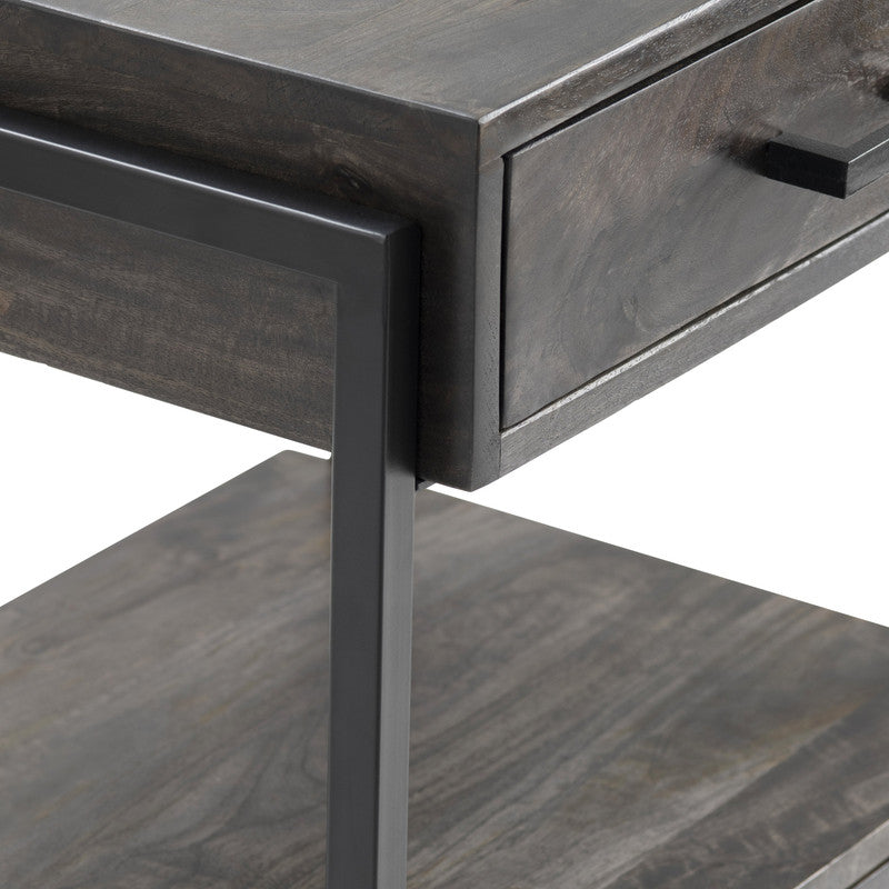 Beckett Brown/Black Side Table