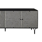 Atlas Black/Cream Four-Door Sideboard