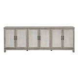 Ashlar Brown Six-Door Sideboard