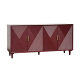 Arvada Red Four-Door Sideboard