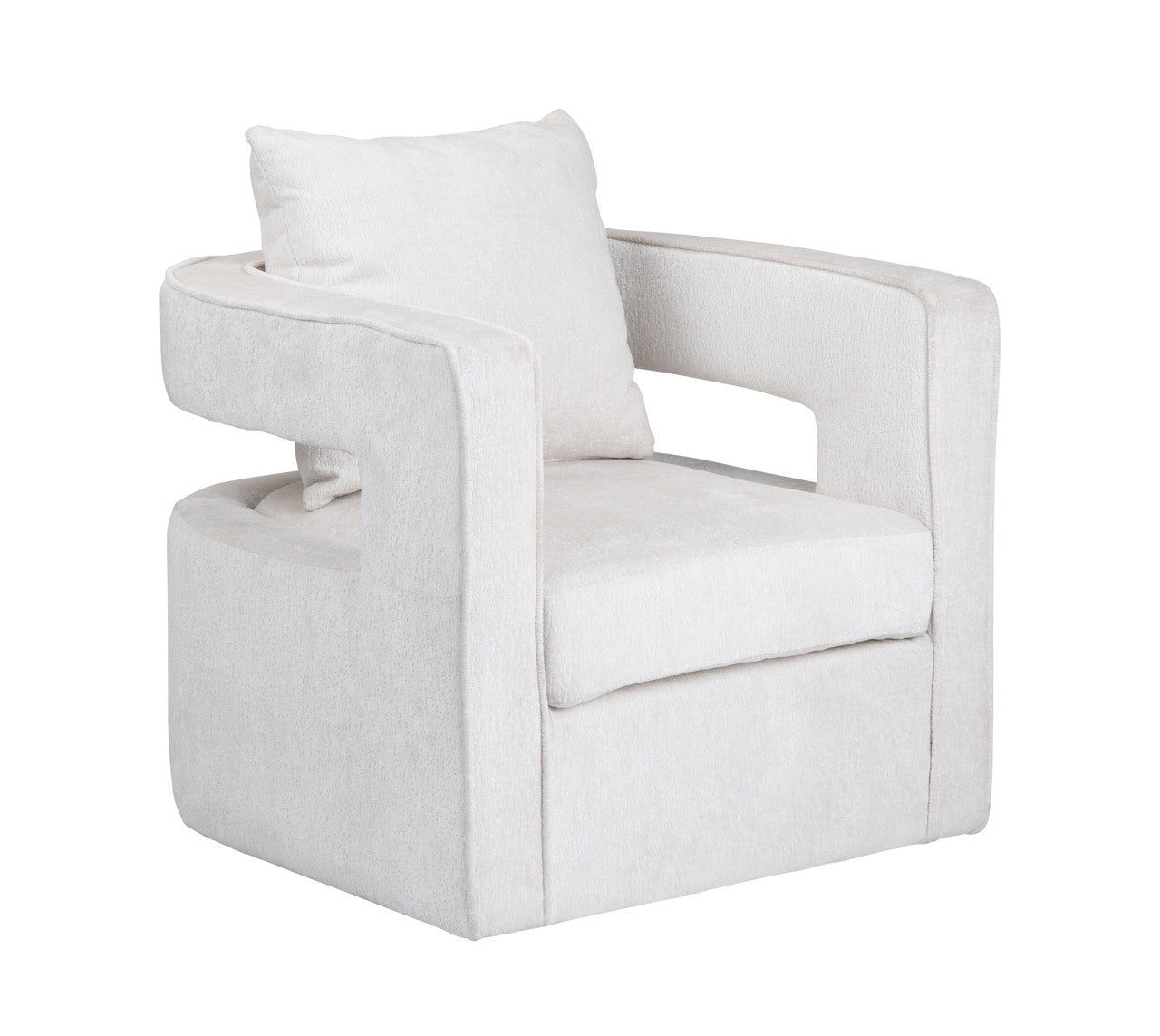 Banks White Accent Chair