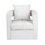 Banks White Accent Chair