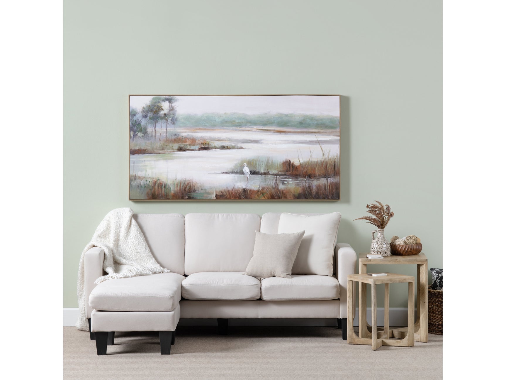 Gazing Egret 3 Multi Canvas