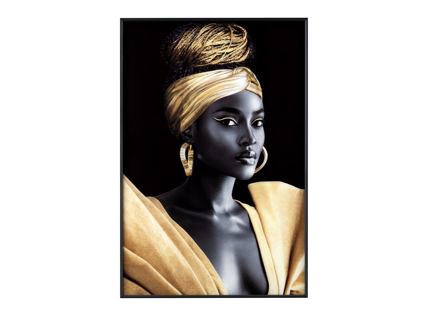 Zola Black/Yellow Wall Art