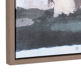 Doodling Brown/White Canvas