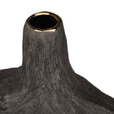 Renault Bronze/Gold 2 Piece Glazed Ceramic Vases