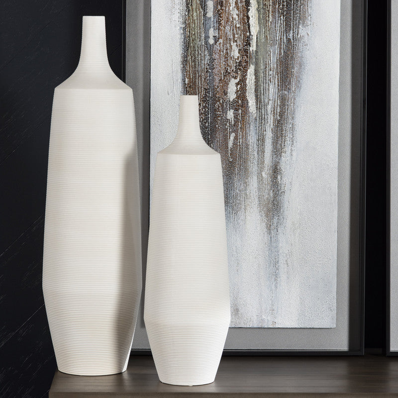 Tegan White Vase
