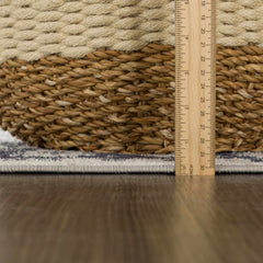Cabacungan Cream & Gray Washable Area Rug - Clearance - Ornate Home