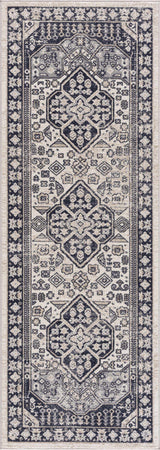 Cabacungan Cream & Gray Washable Area Rug - Ornate Home