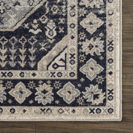 Cabacungan Cream & Gray Washable Area Rug - Ornate Home